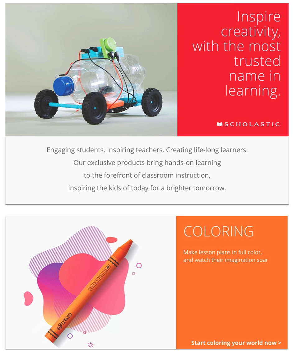 Office Depot | Scholastic and Juku | Website Design UX/UI